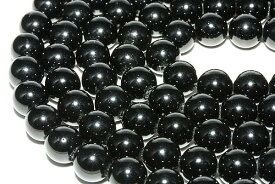【丸ビーズ】テクタイト隕石 10mm (ブレスレット約1本分) 【パワーストーン 天然石 アクセサリー 半連売り】