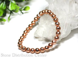 ☆高品質☆【ブレスレット】ギベオン隕石(ピンクゴールド) (約6～6.5mm) (鑑別済) (ケース付)【あす楽対応】 【パワーストーン 天然石 アクセサリー レディース メンズ】