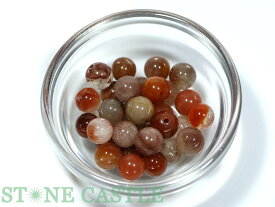 【丸ビーズ】レッドルチルクォーツ 8mm (31粒セット) No.07 (数量限定商品)【パワーストーン 天然石 アクセサリー 1連売り】