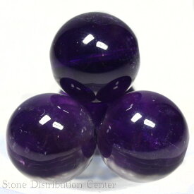 【丸ビーズ】アメジスト (2A) 12mm 粒売り(2個セット) 【パワーストーン 天然石 アクセサリー】