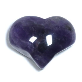 【置き石】カワイイぷっくりハート アメジスト[1個売り] 【パワーストーン 天然石 アクセサリー】