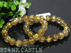 ☆高品質☆【ブレスレット】ゴールデンルチルクォーツ (3A) (約10.5～11mm) 【パワーストーン 天然石 アクセサリー レディース メンズ】