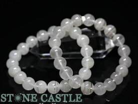 ☆高品質☆【ブレスレット】ホワイトファントムクォーツ (3A) (約11～11.5mm) 【パワーストーン 天然石 アクセサリー レディース メンズ】