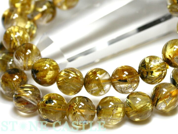 楽天市場】☆高品質☆【ブレスレット】太陽タイチンルチルクォーツ (最  