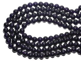 【丸ビーズ】アメジスト (3A) 10mm (半連 ブレスレット約1本分) 【パワーストーン 天然石 アクセサリー 半連売り】