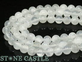 【丸ビーズ】セレナイト (ST) 10mm (半連 ブレスレット約1本分)【パワーストーン 天然石 アクセサリー 半連売り】