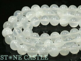 【丸ビーズ】セレナイト (ST) 12mm (半連 ブレスレット約1本分)【パワーストーン 天然石 アクセサリー 半連売り】