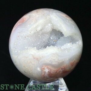 ☆一点物☆【置き石】丸玉 桜ドゥルージー瑪瑙 約55mm No.15【パワーストーン 天然石 アクセサリー レディース メンズ】