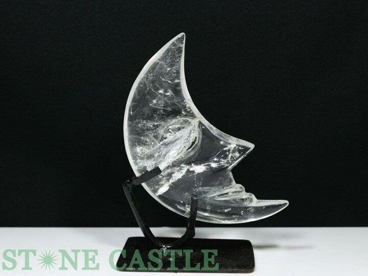 楽天市場】☆置物一点物☆【彫刻置物】クレセントムーン(三日月) 水晶  
