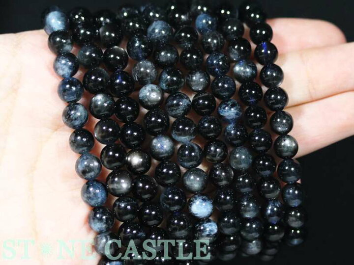 楽天市場】☆高品質☆【ブレスレット】ブラックスターアクアマリン (3A 