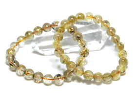 ☆高品質☆【ブレスレット】太陽タイチンルチルクォーツ (2A) (約9～9.5mm) 【パワーストーン 天然石 アクセサリー レディース メンズ】