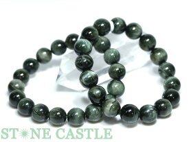 ☆高品質☆【ブレスレット】グリーンルチルキャッツアイ (5A) (約11.5〜12mm) (ケース付)【パワーストーン 天然石 アクセサリー レディース メンズ】