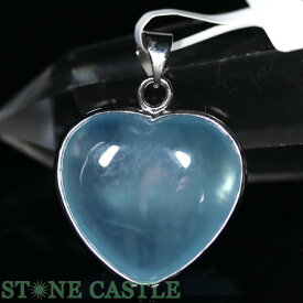 ☆高品質☆【ペンダント】アクアマリン ハート型 (2A)【パワーストーン 天然石 アクセサリー レディース メンズ】