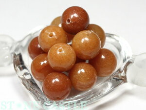 【片穴パーツ】10mm レッドアベンチュリン (数量限定商品)【パワーストーン 天然石 アクセサリー】