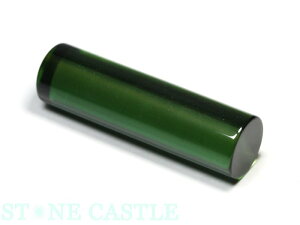 【開運&風水アイテム】グリーンクォーツ 印鑑 約12x60mm 手彫り彫刻代金込み【パワーストーン 天然石 アクセサリー】