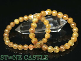 ☆高品質☆【ブレスレット】ヴィーナスヘアルチルクォーツ (約8.5～9mm) 【パワーストーン 天然石 アクセサリー レディース メンズ】