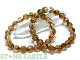 ☆高品質☆【ブレスレット】タイガータイチンルチルクォーツ (5A) (約9〜9.5mm)【パワーストーン 天然石 アクセサリー レディース メンズ】