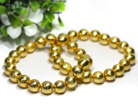☆高品質☆【ブレスレット】ギベオン隕石(ゴールデン) (約12～12.5mm) (鑑別済) (ケース付) 【パワーストーン 天然石 アクセサリー レディース メンズ】