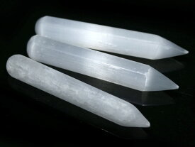 【置き石】セレナイト チャクラ棒(尖りタイプ) (Lサイズ)[1個売り] ※DM便・ネコポス不可※ 【パワーストーン 天然石 アクセサリー】