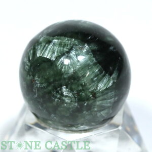 ☆一点物☆【置き石】丸玉 セラフィナイト (3A) 約24mm No.20【パワーストーン 天然石 アクセサリー】
