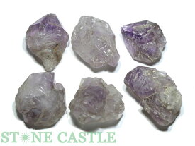 ☆一点物☆【原石】アメジストカテドラル (6個セット) No.20【パワーストーン 天然石 アクセサリー レディース メンズ】
