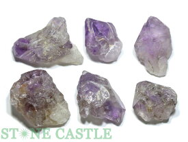 ☆一点物☆【原石】アメジストカテドラル (6個セット) No.22【パワーストーン 天然石 アクセサリー レディース メンズ】