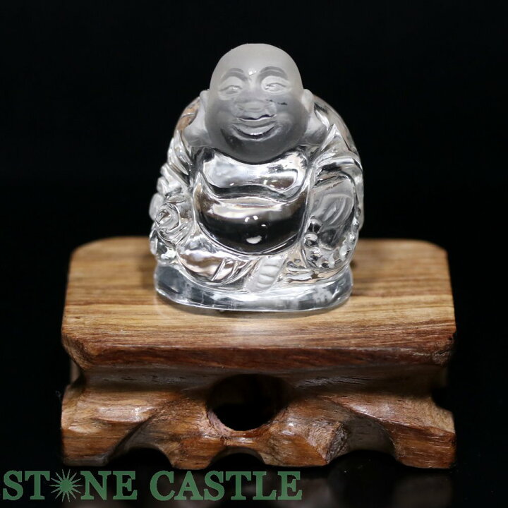 楽天市場】☆置物一点物☆【彫刻置物】七福神 布袋 水晶 (EX) (台付 