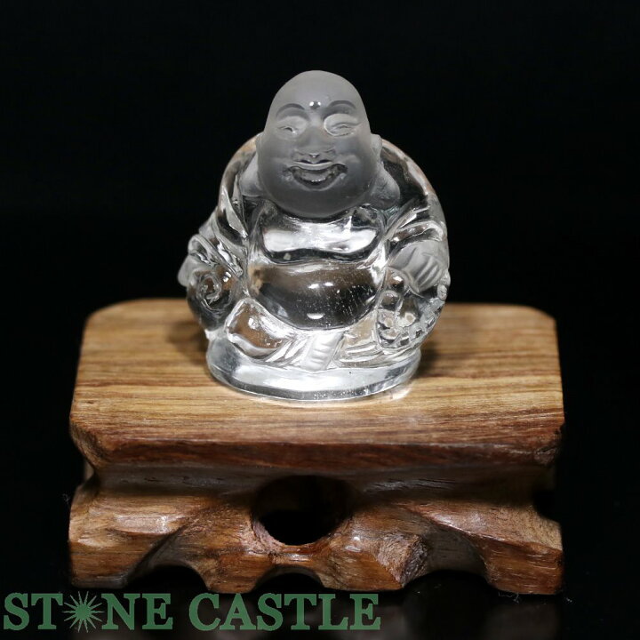 楽天市場】☆置物一点物☆【彫刻置物】七福神 布袋 水晶 (EX) (台付 