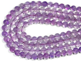 【丸ビーズ】ピンクアメジスト 10mm (半連 ブレスレット約1本分)【パワーストーン 天然石 アクセサリー 半連売り】