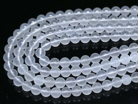 【丸ビーズ】ヒマラヤムーンクォーツ(K2産) 10mm (ブレスレット約1本分) 【パワーストーン 天然石 アクセサリー 半連売り】