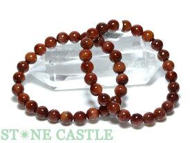 ☆高品質☆【ブレスレット】レッドルチルキャッツアイ (5A) (約7.5～8mm) 【パワーストーン 天然石 アクセサリー レディース メンズ】