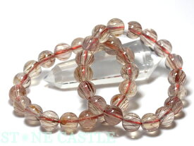 ☆高品質☆【ブレスレット】レッドルチルインムーンクォーツ (3A) (約11.5〜12mm)【パワーストーン 天然石 アクセサリー レディース メンズ】