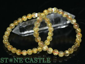 ☆高品質☆【ブレスレット】ゴールデンルチルクォーツ (5A) (約7〜7.5mm)【パワーストーン 天然石 アクセサリー レディース メンズ】