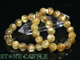 ☆高品質☆【ブレスレット】極太タイチンルチルクォーツ (6A) (約12.5〜13mm) (ケース付)【パワーストーン 天然石 アクセサリー レディース メンズ】