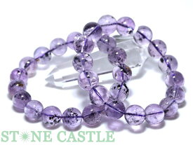 ☆高品質☆【ブレスレット】ロマネサイトインアメジスト (6A) (約13～13.5mm) (ケース付) 【パワーストーン 天然石 アクセサリー レディース メンズ】