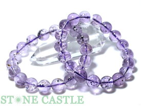 ☆高品質☆【ブレスレット】ロマネサイトインアメジスト (3A) (約11～11.5mm) 【パワーストーン 天然石 アクセサリー レディース メンズ】