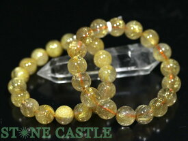 ☆高品質☆【ブレスレット】ゴールデンルチルクォーツ (4A) (約12.5〜13mm) (ケース付)【パワーストーン 天然石 アクセサリー レディース メンズ】