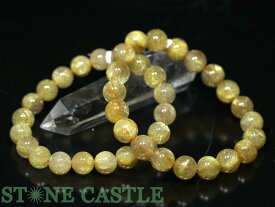 ☆高品質☆【ブレスレット】ゴールデンルチルクォーツ (4A) (約11〜11.5mm) (ケース付)【パワーストーン 天然石 アクセサリー レディース メンズ】