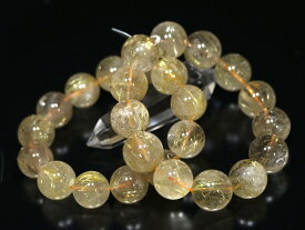 ☆高品質☆【ブレスレット】ゴールデンルチルクォーツ (3A) (約17～17.5mm) (ケース付) 【パワーストーン 天然石 アクセサリー レディース メンズ】