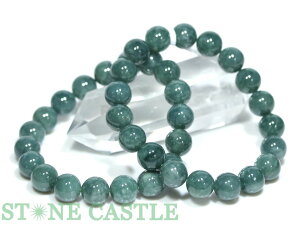 ☆高品質☆【ブレスレット】グアテマラ産青翡翠 (3A) (約10mm) (鑑別済)【パワーストーン 天然石 アクセサリー レディース メンズ】