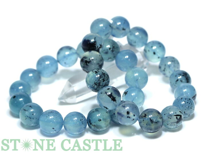 楽天市場】☆高品質☆【ブレスレット】デンドリチックアクアマリン (約  