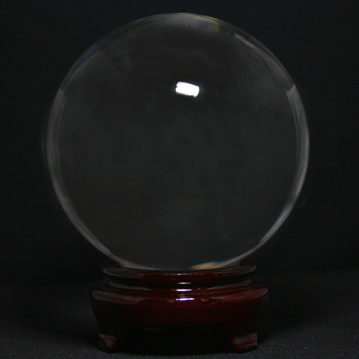 楽天市場】【置き石】丸玉 人工水晶 (台無) 110mm 【パワーストーン 