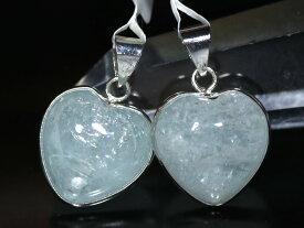 ☆高品質☆【ペンダント】アクアマリン ハート型 (約19x21mm)【パワーストーン 天然石 アクセサリー レディース メンズ】
