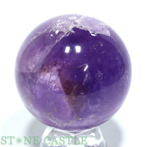 ☆一点物☆【置き石】丸玉 アメジスト (EX) 約56mm No.90【パワーストーン 天然石 アクセサリー】