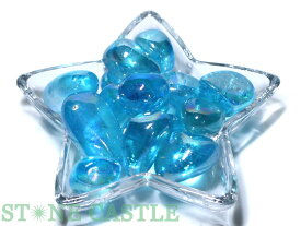 【置き石】タンブル型 アクアオーラ 約200gパック 【パワーストーン 天然石 アクセサリー】