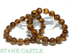 ☆高品質☆【ブレスレット】オレンジタイチンルチルクォーツ (5A) (約11.5～12mm) (ケース付) 【パワーストーン 天然石 アクセサリー レディース メンズ】