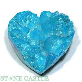 ☆一点物☆【原石】ハート型 アクアオーラクラスター (ヒマラヤ産) No.68【パワーストーン 天然石 アクセサリー】