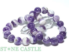 ☆高品質☆【ブレスレット】ローズアメジスト バイカラー (約14～14.5mm) 【パワーストーン 天然石 アクセサリー レディース メンズ】