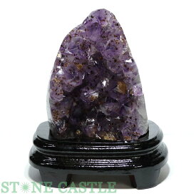 ☆一点物☆【原石】ロマネサイトインアメジスト クラスター (台付) No.06※DM便・ネコポス不可※【パワーストーン 天然石 アクセサリー レディース メンズ】