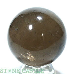 ☆一点物☆【置き石】丸玉 スモーキークォーツ (EX) 約52mm No.04【パワーストーン 天然石 アクセサリー レディース】